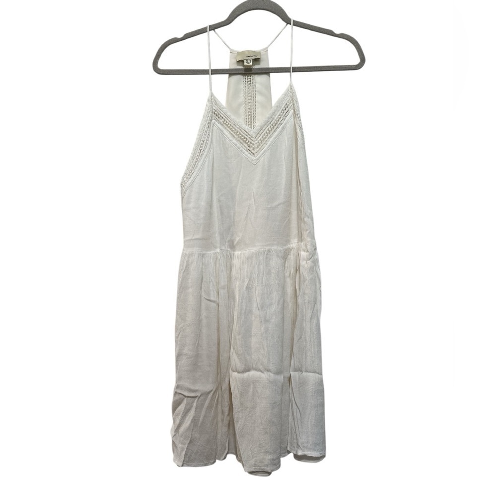 The Korner Cream White Lace Detail Sleeveless Mini Dress Small